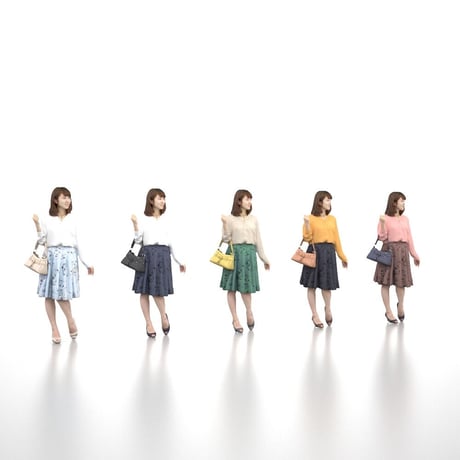 3D人物素材  [Posed]  011_Kana