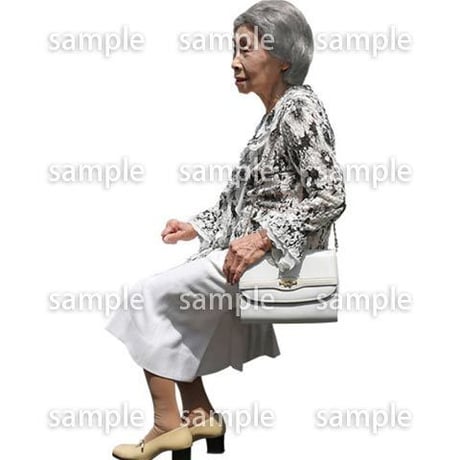 人物切抜き素材　シニアライフ編　R_408