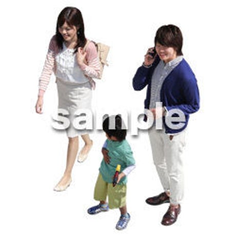 Cutout People　鳥瞰　人物　FF_152