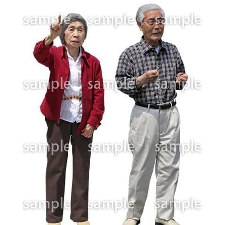 人物切抜き素材　シニアライフ編　R_096