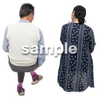 Cutout People　アットホーム　座る　II_430