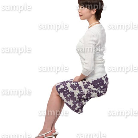 人物切抜きセット☆座る女性　1_set168