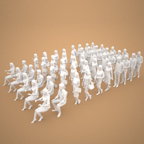 3D人物素材-ポーズド  10個セット 003_Posed-set