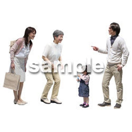 人物切抜き素材　シニアライフ編　R_007