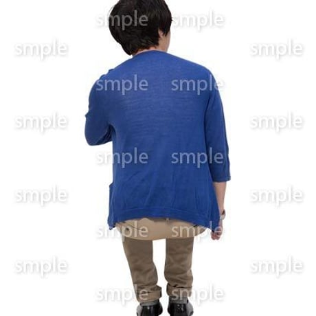 Cutout People　座る　男性　LL_375