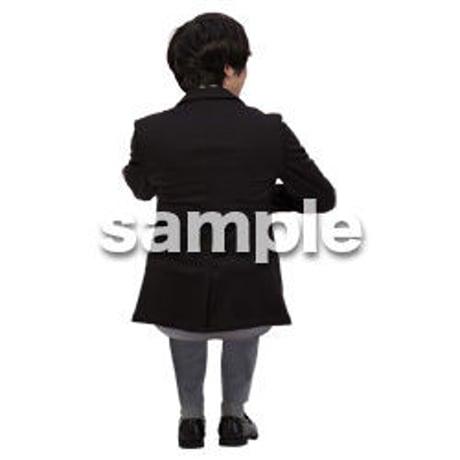 Cutout People　座る　男性　LL_150