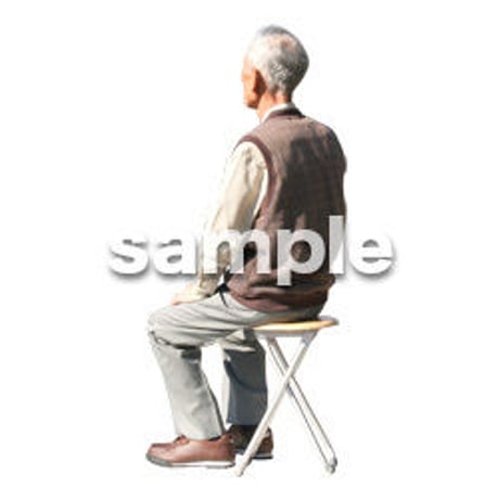 人物切抜き素材　シニア編　C_120