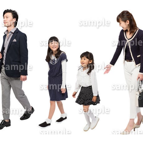 人物切抜きセット☆ファミリー　1_set108