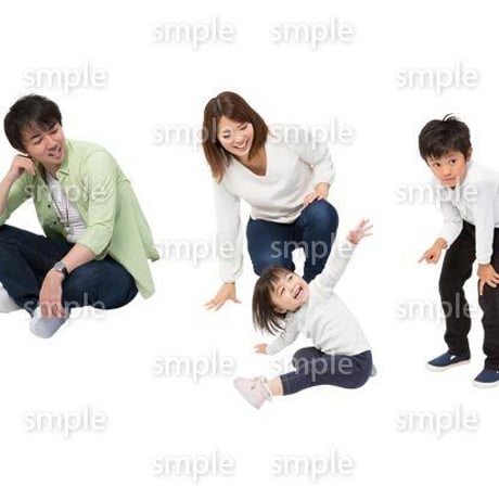 Cutout People　4人ファミリー　GG_487