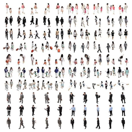 06Cutout People 鳥瞰V1 [ダウンロード版]