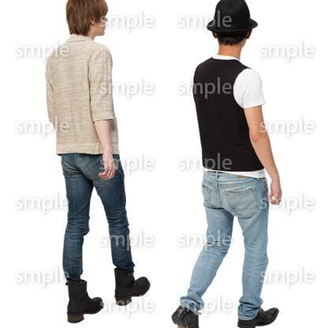 Cutout People　男性ペア　JJ_334