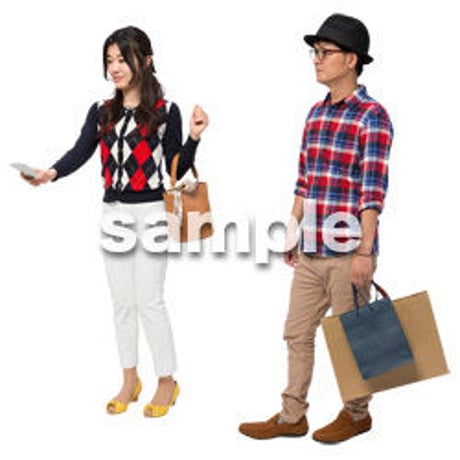 Cutout People　ショッピング　JJ_167