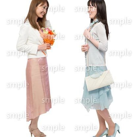 Cutout People　女性ペア　JJ_283