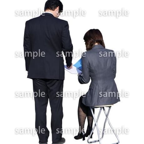 人物切抜き素材　男性女性編　A_069