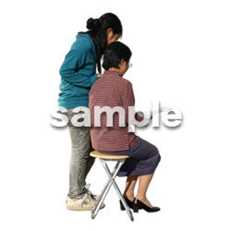 人物切抜き素材　男性女性編　A_326
