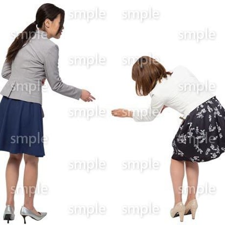 Cutout People　女性ペア　JJ_289