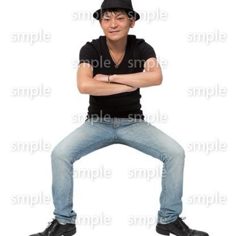 Cutout People　座る　男性　LL_481