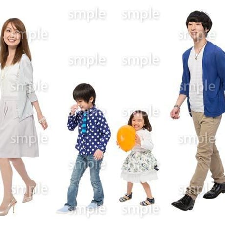 Cutout People　4人ファミリー　GG_252