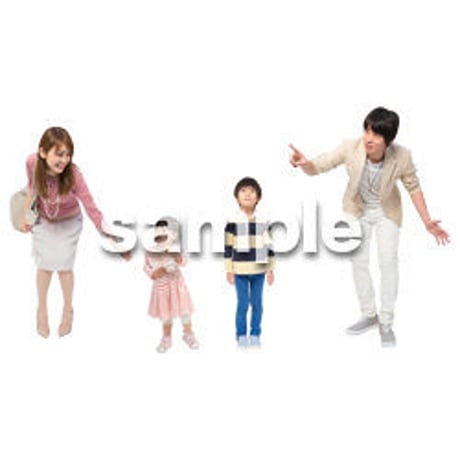 Cutout People　4人ファミリー　GG_466