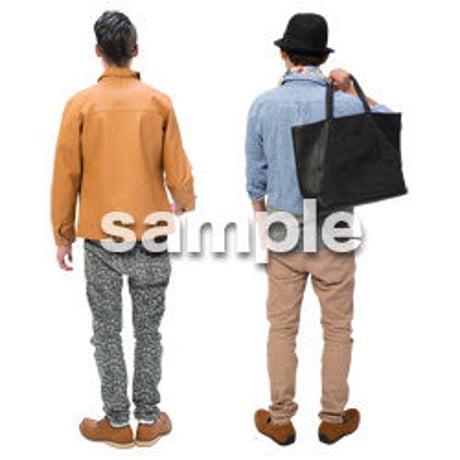 Cutout People　男性ペア　JJ_400