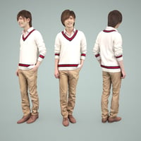 3D人物素材  [Posed]  089_Ren