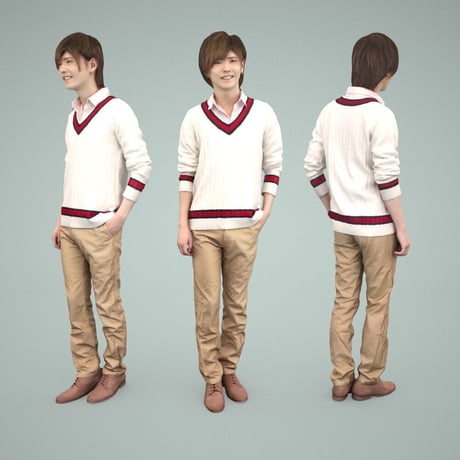 3D人物素材  [Posed]  089_Ren