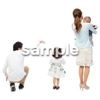 Cutout People　4人ファミリー　GG_455