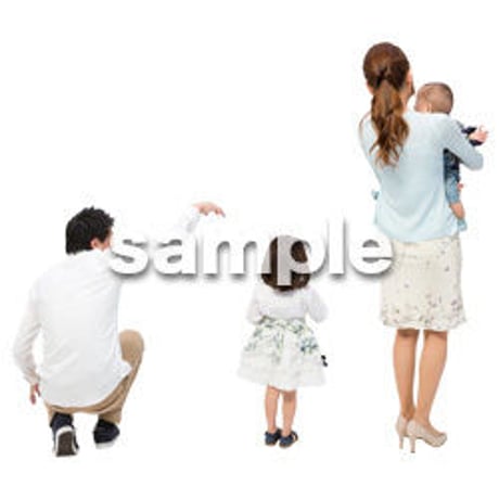 Cutout People　4人ファミリー　GG_455
