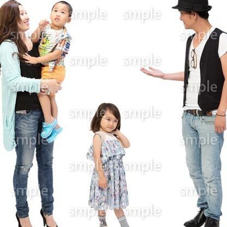 Cutout People　4人ファミリー　GG_432