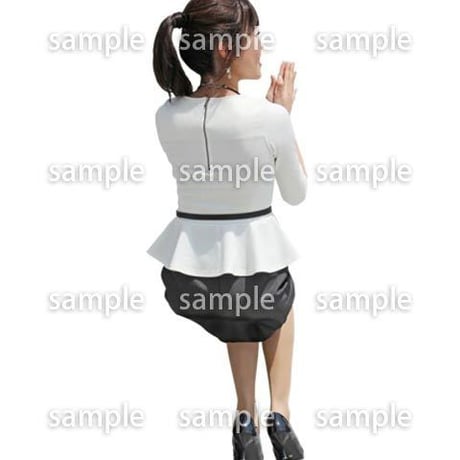 人物切抜き素材　座る人Ⅱ編　Q_144