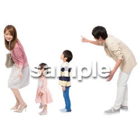 Cutout People　4人ファミリー　GG_468