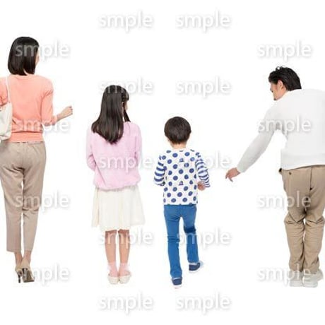 Cutout People　4人ファミリー　GG_405