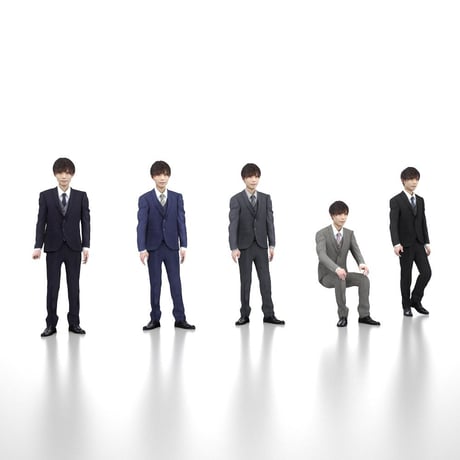 3D人モデルAポーズ　032_Toru