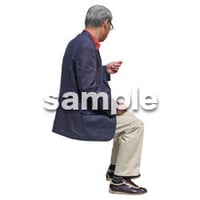 人物切抜き素材　シニアライフ編　R_438