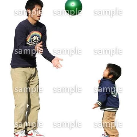 人物切抜き素材　リビング・散歩編　I_388