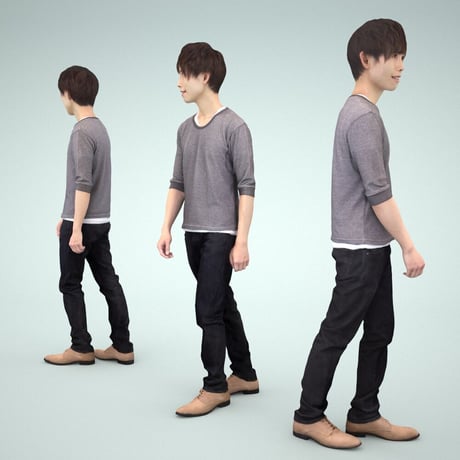 3D人物素材  [Posed]  037_Toru