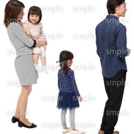 Cutout People　4人ファミリー　GG_444