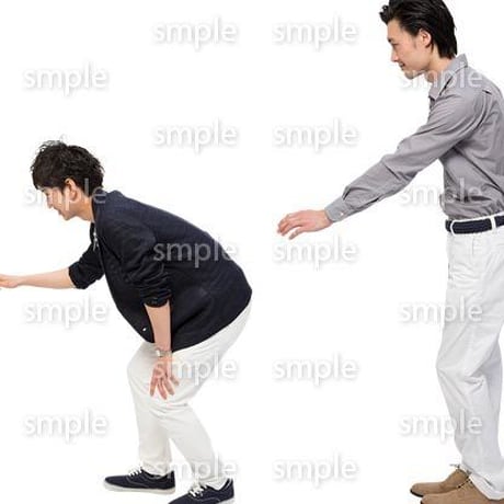 Cutout People　男性ペア　JJ_433