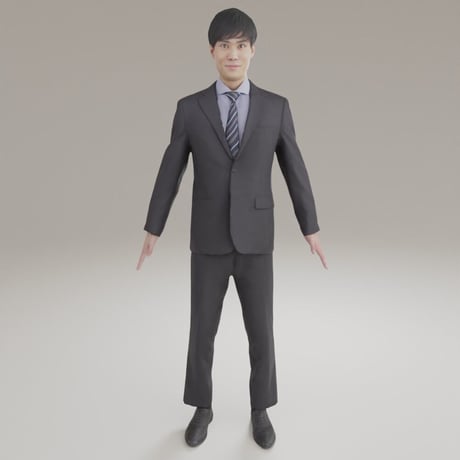 3D人モデルAポーズ　120_Kazu