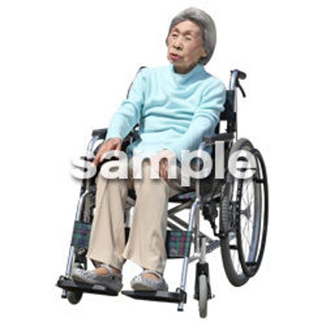 人物切抜き素材　シニア介護編　S_113