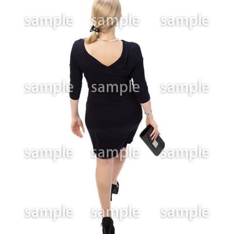 Cutout People　鳥瞰　人物 女性　FF_305