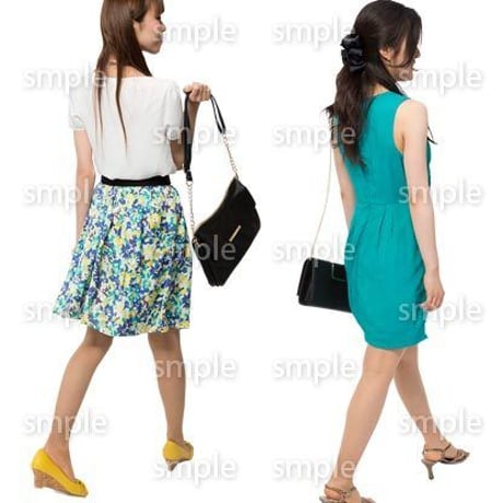 Cutout People　女性ペア　JJ_259