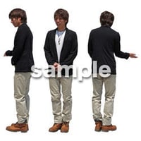 人物切抜き素材　ショップスタッフ　T_516