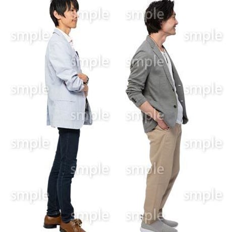 Cutout People　男性ペア　JJ_383