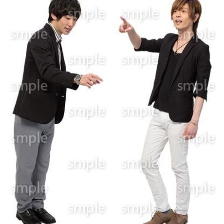 Cutout People　男性ペア　JJ_402