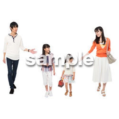 Cutout People　4人ファミリー　GG_236