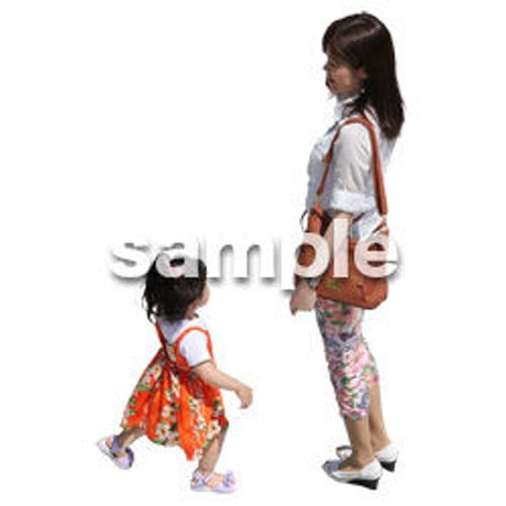 Cutout People　鳥瞰　人物　FF_144