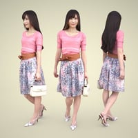 3D人物素材 [Posed]  077_Yui