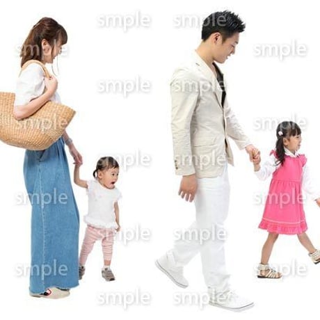 Cutout People　4人ファミリー　GG_388
