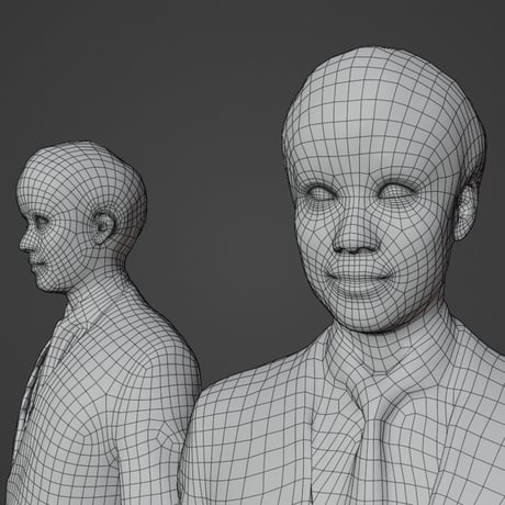 3D人モデルAポーズ　120_Kazu